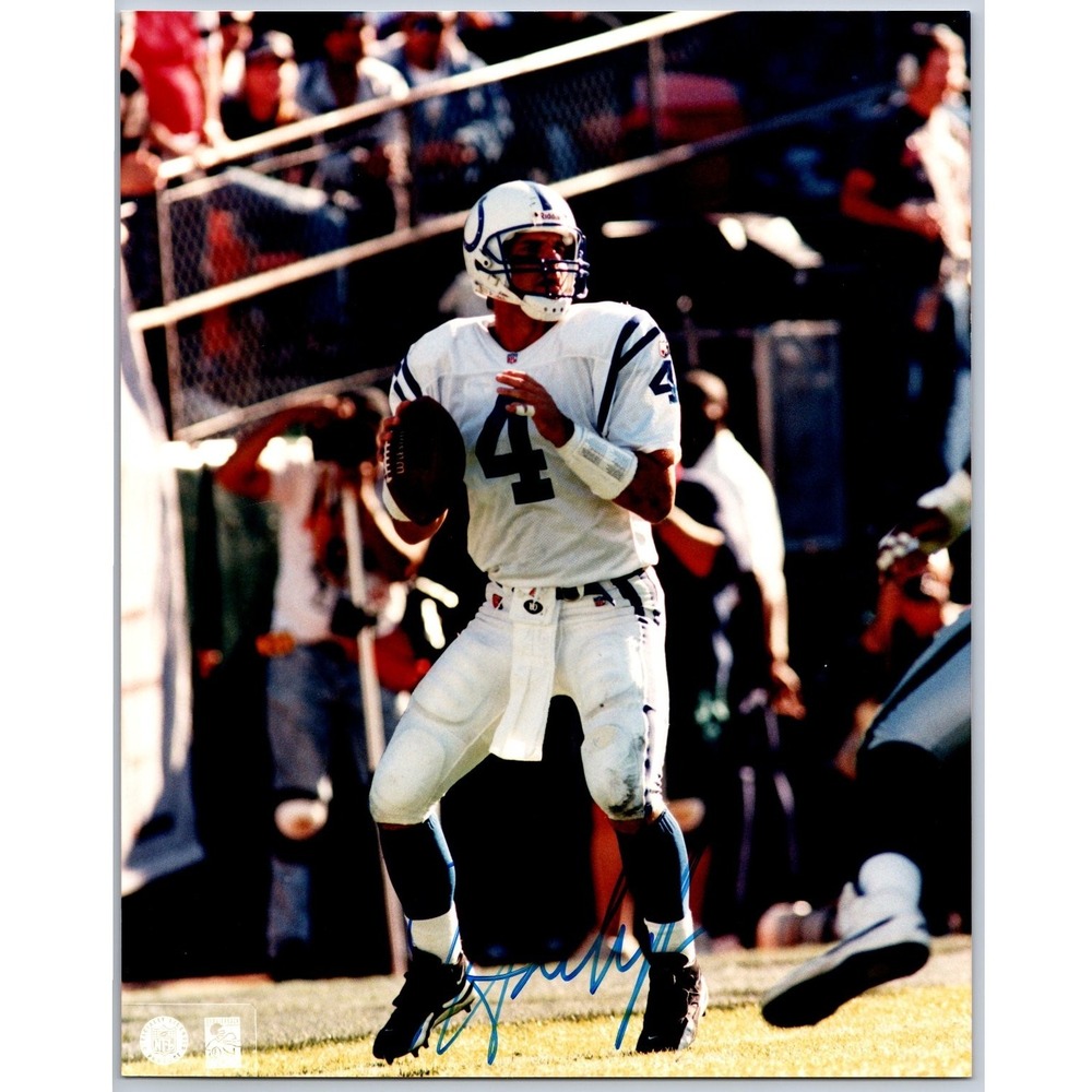 Jim Harbaugh Autographed Photo Indianapolis Colts #4 Football